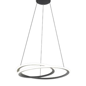 Calvin Dimmable LED Ceiling Pendant Light In Black Finish
