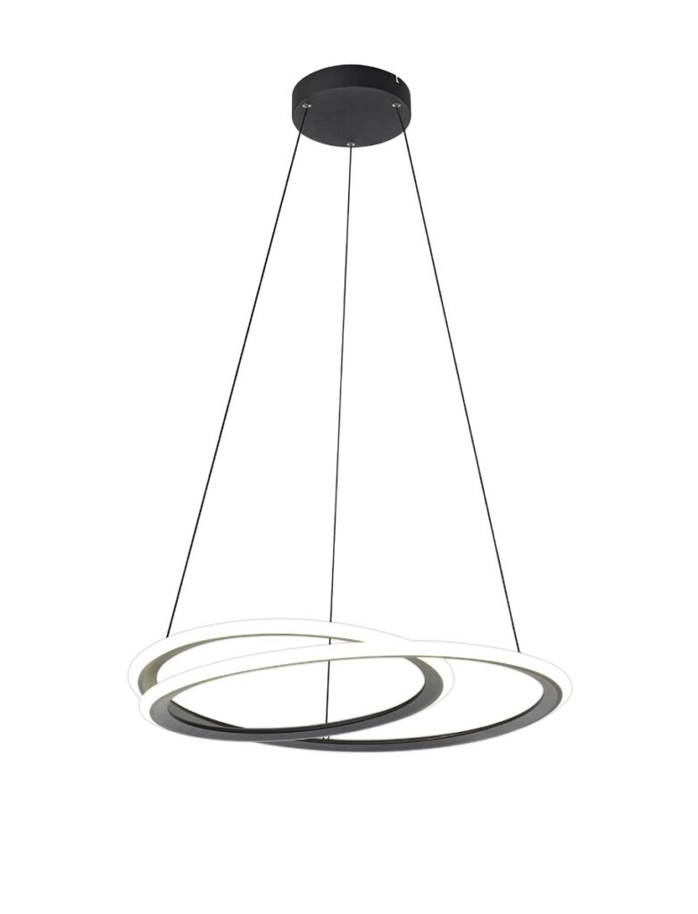 Calvin Dimmable LED Ceiling Pendant Light In Black Finish Ceiling