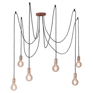 Studio 6 Lights Ceiling Pendant Light In Copper