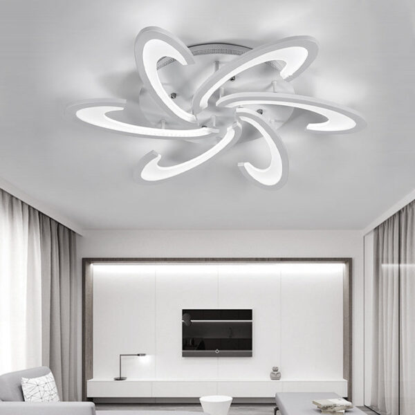 Modern LED Ceiling Light with Arc Spreading NonDimmable Ceiling