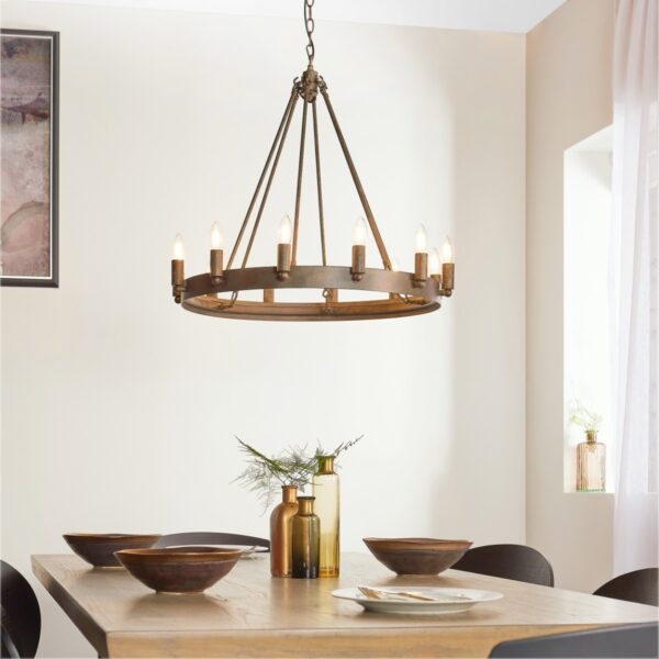 Endon 61026 Chevalier Ceiling Pendant Light in Aged Metal Finish