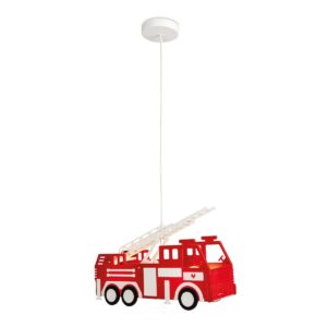 Firstlight 2856 Fire Engine Children's 1 Light Ceiling Pendant Light