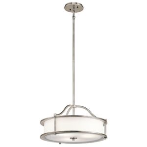 KL/EMORY/P/S CLP Emory 3 Light Ceiling Pendant/Semi Flush Light In Classic Pewter