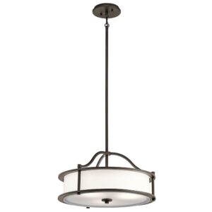 KL/EMORY/P/S OZ Emory 3 Light Ceiling Pendant/Semi Flush Light In Olde Bronze