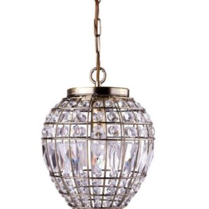 Searchlight 3991AB Chandelier Pendant Ceiling Light In Antique Brass