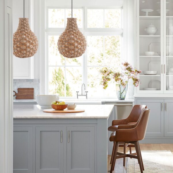 Lightsin Bamboo Hand-Weaving Pendant Light Natural Art Lighting Fixture