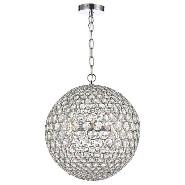 Crystal Globe Pendant Light