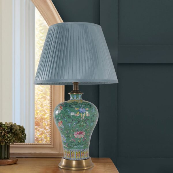 Lightsin Colorful Handcrafted Ceramic Table Lamp - Ideal for Bedroom, Desk & Living Room