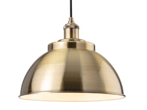 Firstlight 2897AB Genoa 1 Light Ceiling Pendant Light In Antique Brass Finish