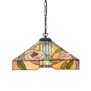 Endon 101700 Mathias Ceiling Pendant Light In Dark Bamboo Finish