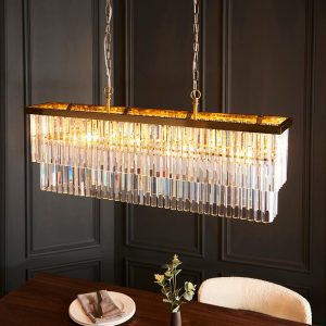 Carmel Glass Pendant Ceiling Light In Brushed Aged Brass