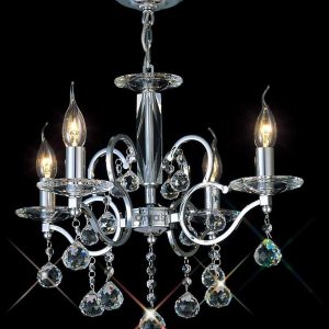 Diyas IL30124 Zinta Polished Chrome Ceiling Pendant Light