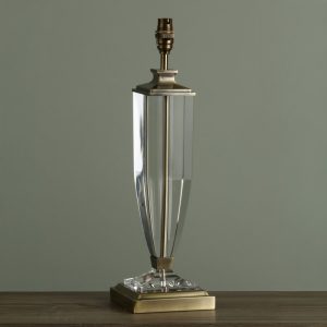 Laura Ashley Carson Antique Brass Crystal Extra Large Table Lamp Base