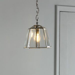 Laura Ashley LA3756166-Q Clayton Ceiling Pendant Light In Polished Silver Finish