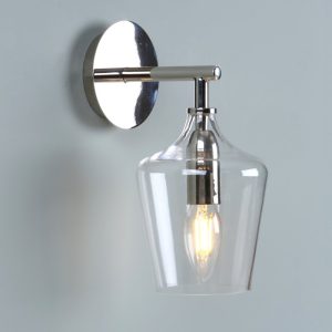 Laura Ashley Ockley 1 Light Bottle Wall Light In Polished Chrome Finish