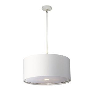 BALANCE/P WPN Balance Pendant Ceiling Light In White And Polished Nickel
