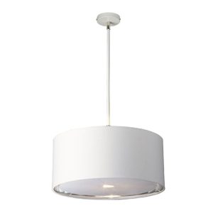 BALANCE/P WPN Balance Pendant Ceiling Light In White And Polished Nickel