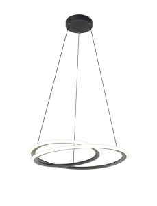 Calvin Dimmable LED Ceiling Pendant Light In Black Finish