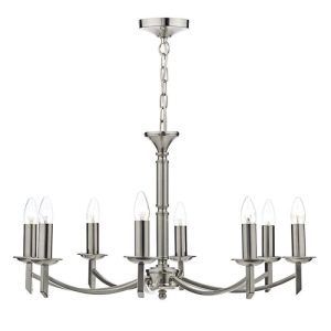 Dar AMB0846 Ambassador 8 Light Ceiling Pendant Light