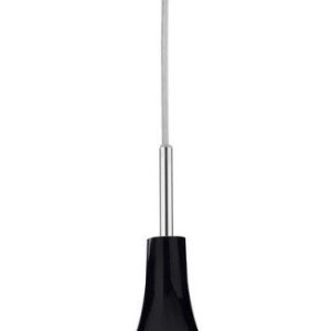 Dar SOH0122 Soho Mini 1 Light Black Glass Ceiling Pendant