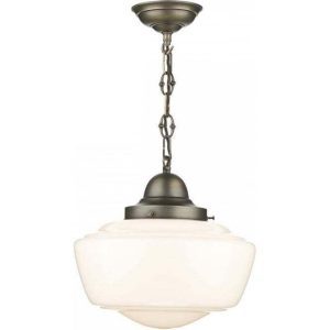 David Hunt Lighting STO012 Stowe 1 Light Antique Brass Opal Glass Ceiling Pendant