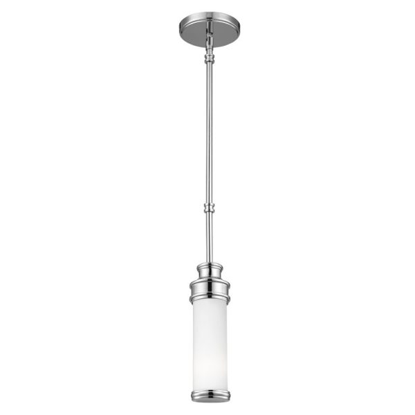 Elstead FE-PAYNE-MPBATH Payne 1 Light Mini Pendant Ceiling Light In Polished Chrome