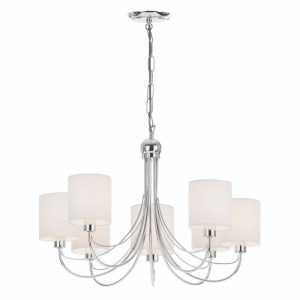 Endon PHANTOM-7CH Modern 7 Light Multi Arm Pendant Ceiling Light