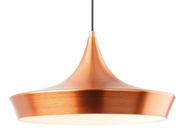 Firstlight 2850CP Leo 1 Light Ceiling Pendant Light In Brushed Copper Finish