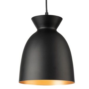 Firstlight 2910BK Maisie 1 Light Ceiling Pendant Light In Black Finish