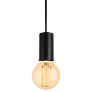 Firstlight 5927BK Berkeley 1 Light LED Ceiling Pendant Light In Black