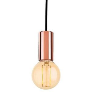 Firstlight 5927CP Berkeley 1 Light LED Ceiling Pendant Light In Copper