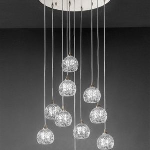 Franklite Tierney FL2301/10 10 Light Pendant Ceiling Light