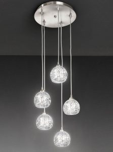 Franklite Tierney FL2301/5 5 Light Pendant Ceiling Light