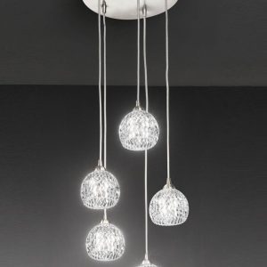 Franklite Tierney FL2301/5 5 Light Pendant Ceiling Light
