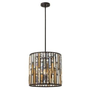 HK/GEMMA/P/B VBZ Gemma 3 Light Vintage Bronze Ceiling Pendant