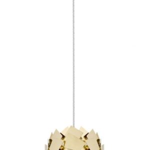 Impex Celine 1 Light Crystal Ceiling Pendant Light In Matt Gold Finish
