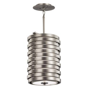 KL-ROSWELL-P-A Roswell Nickel 1 Light Ceiling Pendant Linear Design