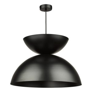 Dar Lighting Riya Ceiling Pendant Light In Matt Black Finish RIY0122