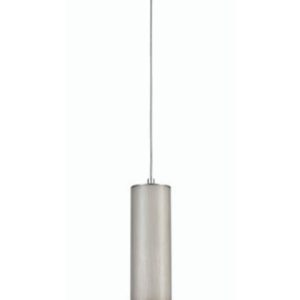 Franklite PCH229 Cordelia 1 Light Ceiling Pendant Light In Satin Brushed Silver And Chrome Finish