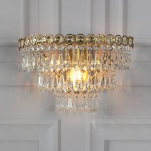Laura Ashley Enid Wall Light In Matt Antique Brass Finish LA3756714-Q