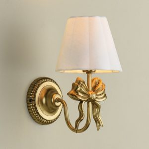 Laura Ashley Larkfield Wall Light In Antique Gold With Shade LA3756698-Q