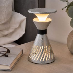 Retro Funnel Ambient Table Lamp - Portable Dimmable Cordless LED Light