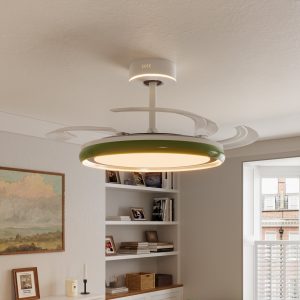 White 48 Inch Reversible LED Ceiling Fan Light with Remote