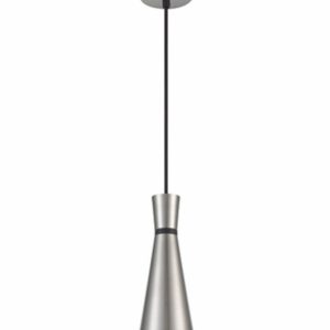 Franklite PCH233 Happy 1 Light Ceiling Pendant Light In Satin Nickel Finish