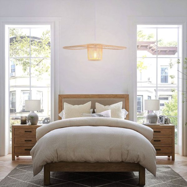 Lightsin Bamboo Pendant Light for Organic Elegance and Warmth - 1 Unit