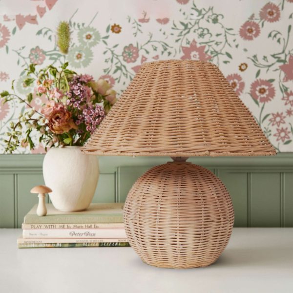 Lightsin Bohemian Rattan Table Lamp Handcrafted Natural Lighting - 2 Units