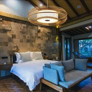 Lightsin LED Bamboo Pendant Light Drum-Shaped 45/60/70/80 Dia - 60cm Dia
