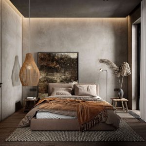 Lightsin Natural Rattan and Bamboo Pendant Light with Iron Frame - A / 1 Unit