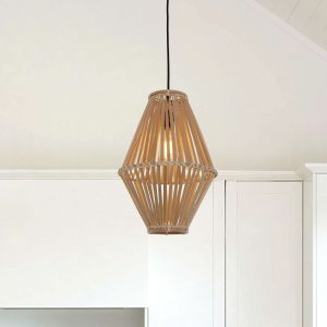 Lightsin Sustainable Geometric Bamboo Pendant Light - 1 unit