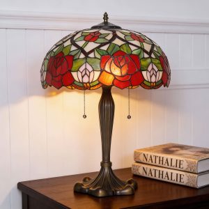 Lightsin Tiffany Table Lamp | Handcrafted Stained Glass Rose Series - Pre-Order
